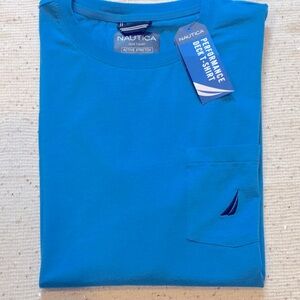 Nautica Deck Shirt with Pocket (New with tags!) Blue